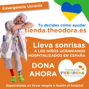 Fundación Theodora visita con tu ayuda a los niños ucranianos hospitalizados en España
