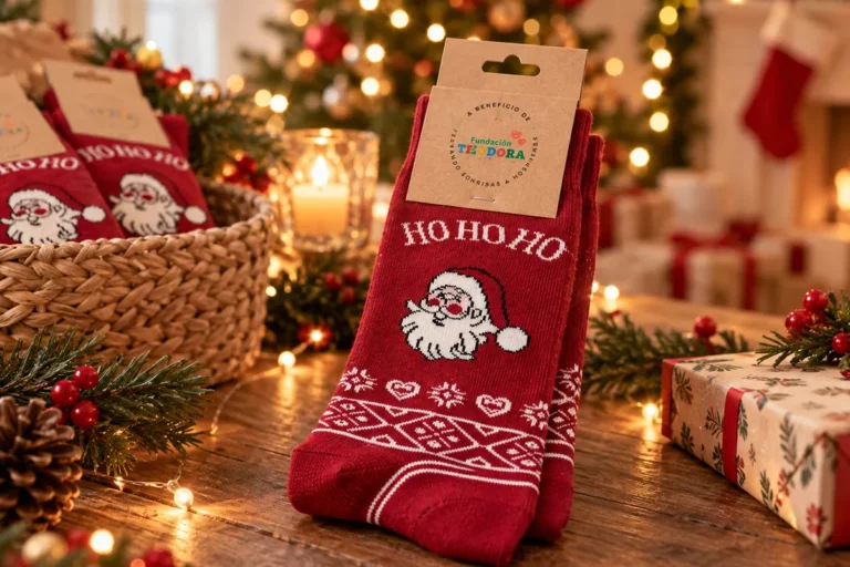 Calcetines navideños solidarios de la Fundación Theodora