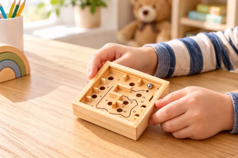 Laberinto de madera solidario